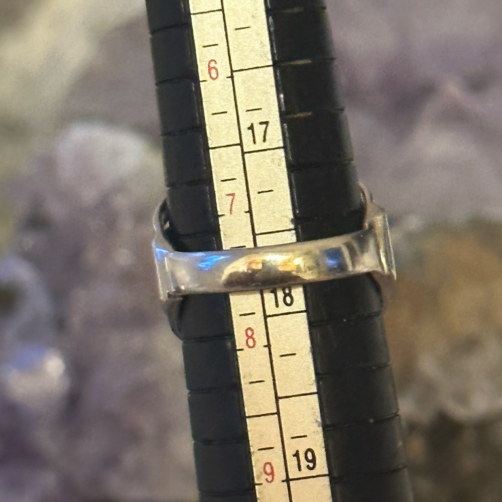 Turquoise long sterling silver southwestern ring - Picture 7 of 7